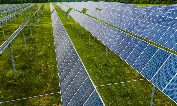 Usina solar em propriedade rural
