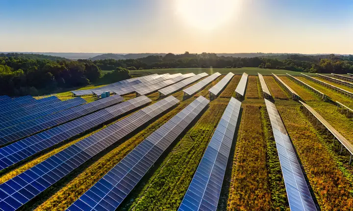 Usina de geração de energia solar