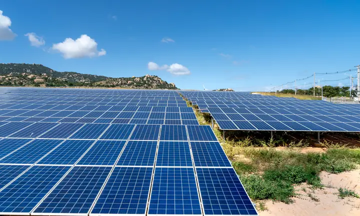 Usina de geração de energia solar