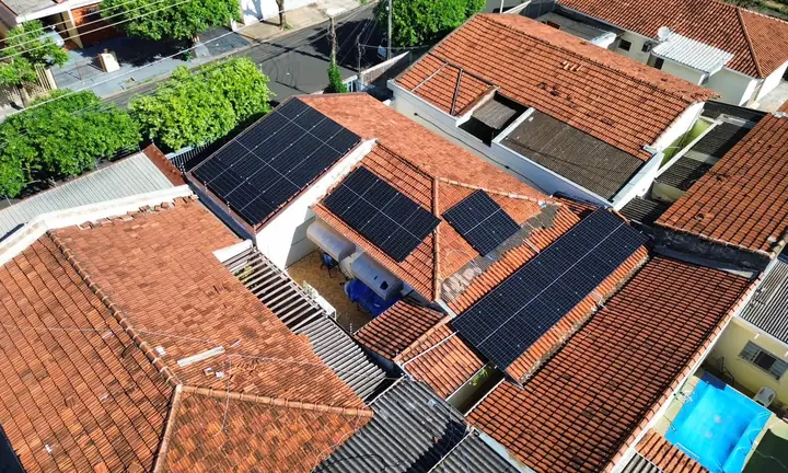 Projeto residencial de energia solar da Velox Solar