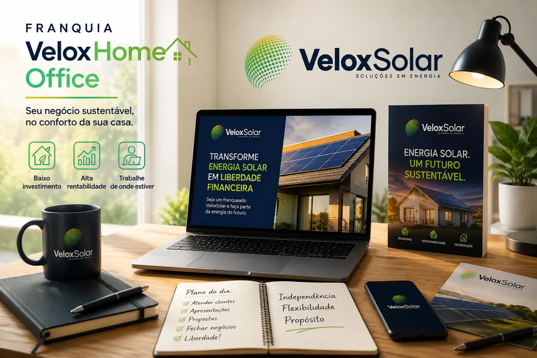 Franquia Velox Solar modelo Home Office